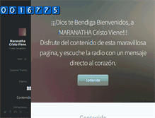 Tablet Screenshot of maranathacristoviene.com